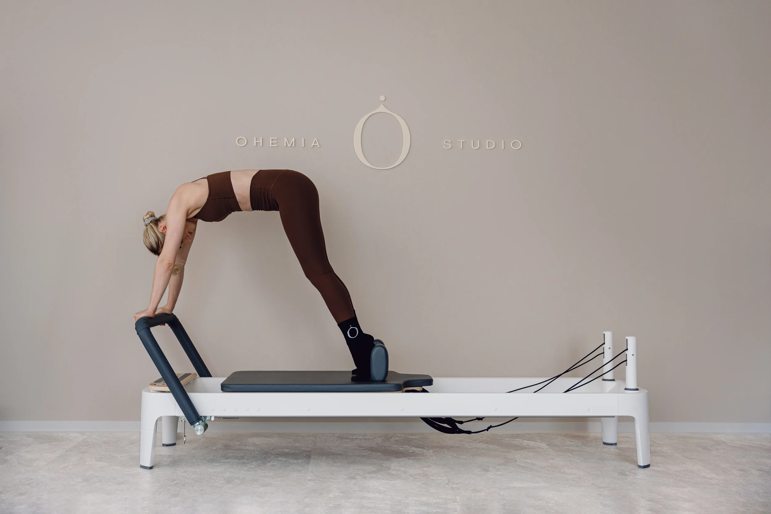 Valerie Mack im Kurs Pilates Reformer Intense – ein Pilates Reformer Kurs für sportlich Ambitionierte im OHEMIA Studio Stuttgart